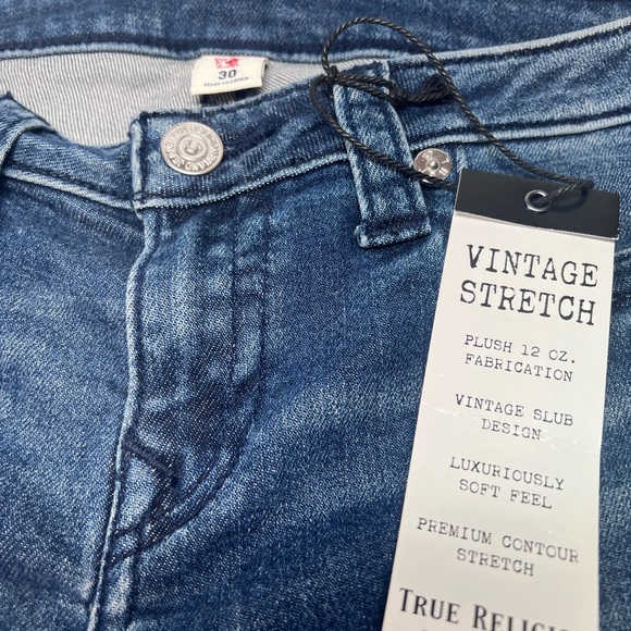 True Religion Halle Velvet Back Rips Skinny Stretch 30 Inseam 29” Vintage NWT - Picture 2 of 6